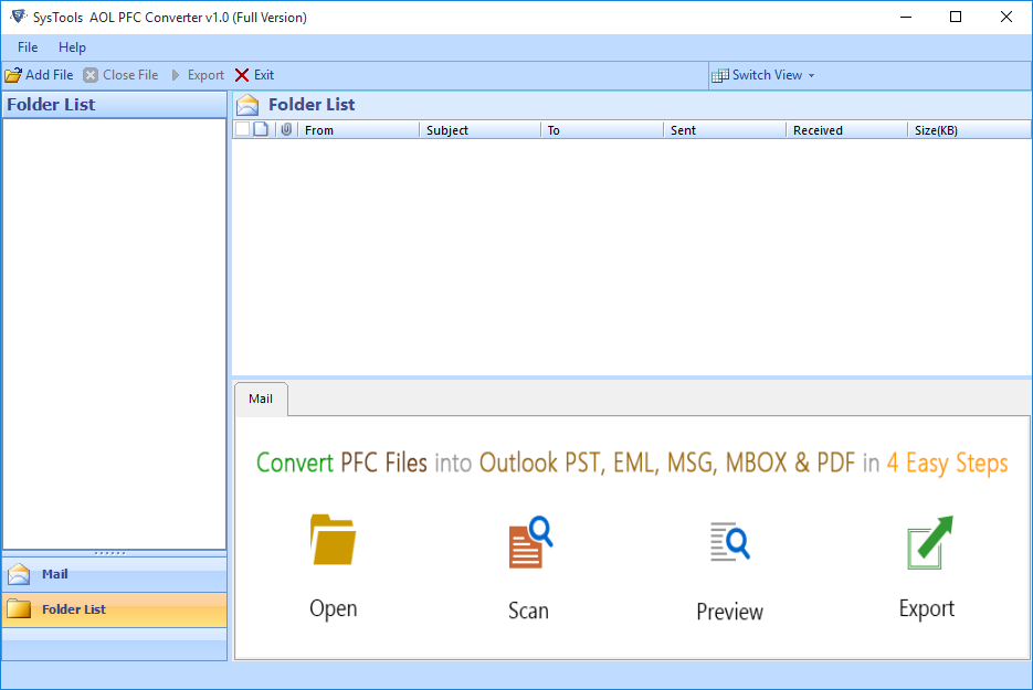 PFC to PST Conversion tool
